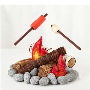 Land of Nod Crate and Barrel Kids Campfire Plush set